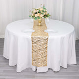 Champagne Wave Embroidered Table Runner